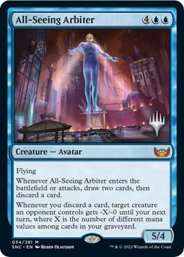 All-Seeing Arbiter 34 card from Promo Pack: Streets of New Capenna
