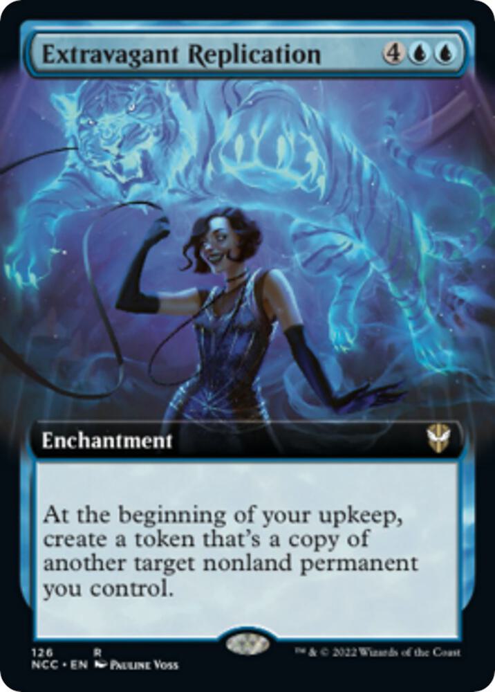 Extravagant Replication (Extended Art) 126 card from Commander: Streets of New Capenna