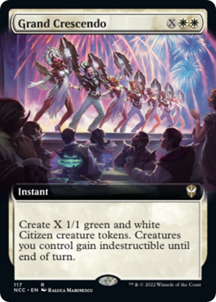 Grand Crescendo (Extended Art) 117 card from Commander: Streets of New Capenna