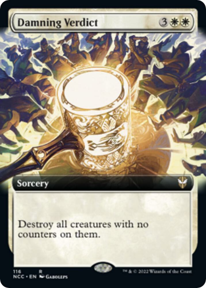 Damning Verdict (Extended Art) 116 card from Commander: Streets of New Capenna