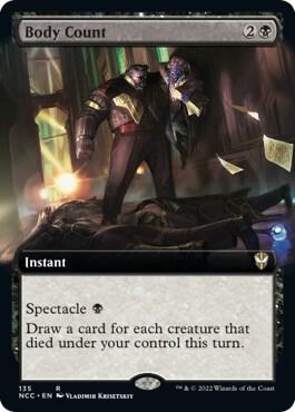 Body Count (Extended Art) 135 card from Commander: Streets of New Capenna