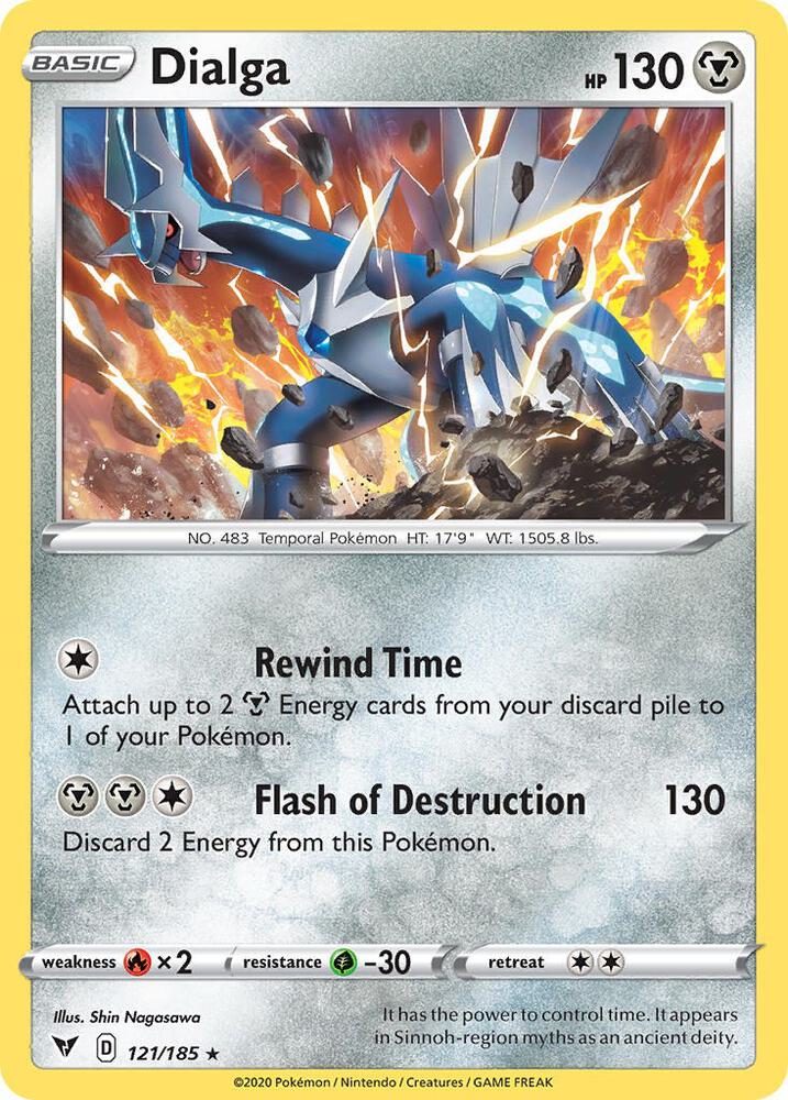 Dialga 121/185 card from Deck Exclusives