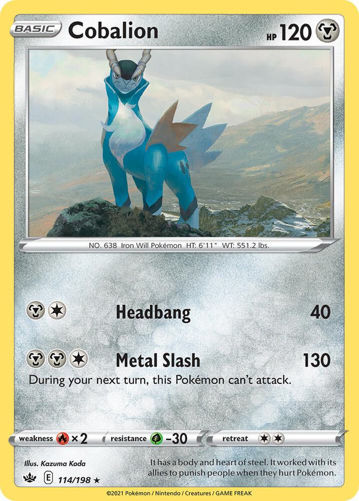 Cobalion 114/198 card from Deck Exclusives