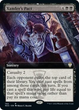 Xander's Pact (Extended Art) 144 card from Commander: Streets of New Capenna