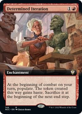 Determined Iteration (Extended Art) 146 card from Commander: Streets of New Capenna