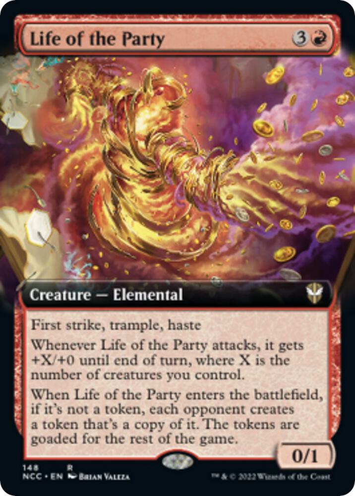 Life of the Party (Extended Art) 148 card from Commander: Streets of New Capenna