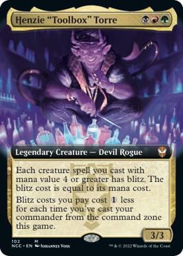Henzie "Toolbox" Torre (Extended Art) 102 card from Commander: Streets of New Capenna
