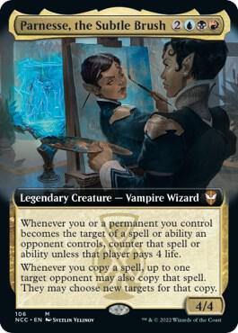 Parnesse, the Subtle Brush (Extended Art) 106 card from Commander: Streets of New Capenna