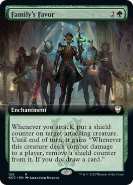 Family's Favor (Extended Art) 159 card from Commander: Streets of New Capenna