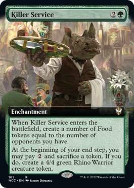 Killer Service (Extended Art) 161 card from Commander: Streets of New Capenna