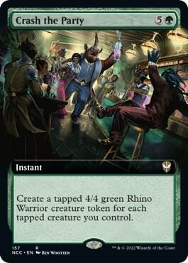 Crash the Party (Extended Art) 157 card from Commander: Streets of New Capenna