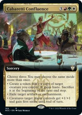 Cabaretti Confluence (Extended Art) 169 card from Commander: Streets of New Capenna