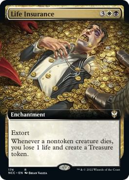 Life Insurance (Extended Art) 174 card from Commander: Streets of New Capenna