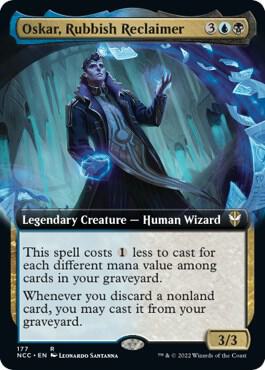 Oskar, Rubbish Reclaimer (Extended Art) 177 card from Commander: Streets of New Capenna