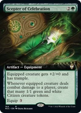 Scepter of Celebration (Extended Art) 164 card from Commander: Streets of New Capenna