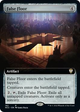 False Floor (Extended Art) 182 card from Commander: Streets of New Capenna