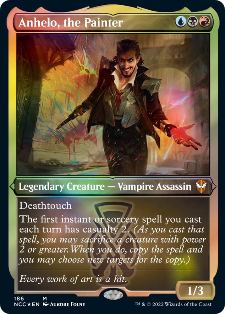 Anhelo, the Painter (Display Commander) - Thick Stock 186 card from Commander: Streets of New Capenna
