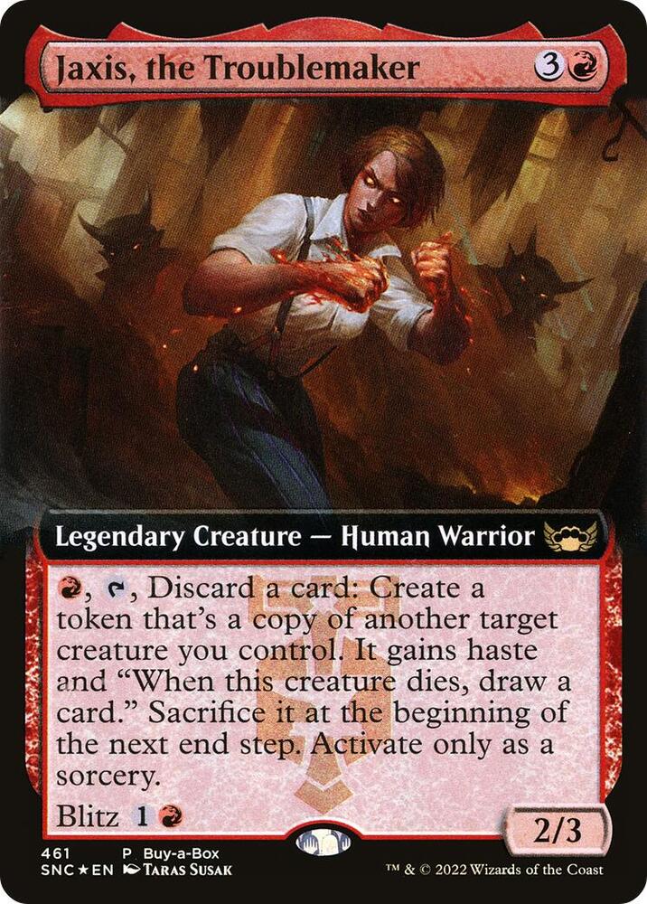 Jaxis, the Troublemaker 461 card from Buy-A-Box Promos