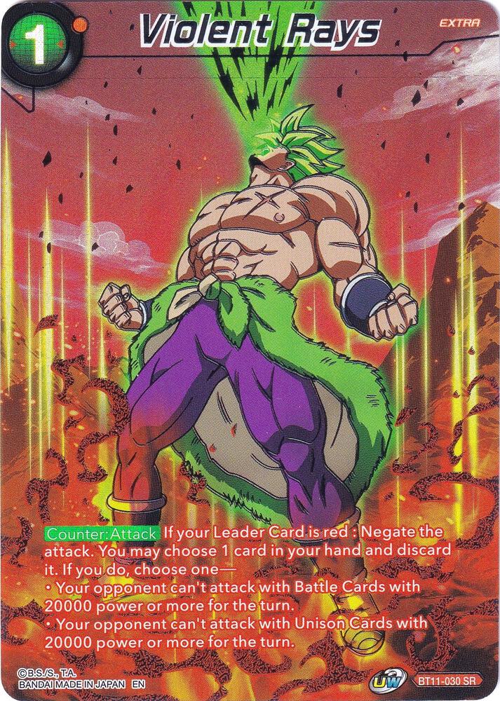 Violent Rays BT11-030 card from Collector's Selection Vol. 2