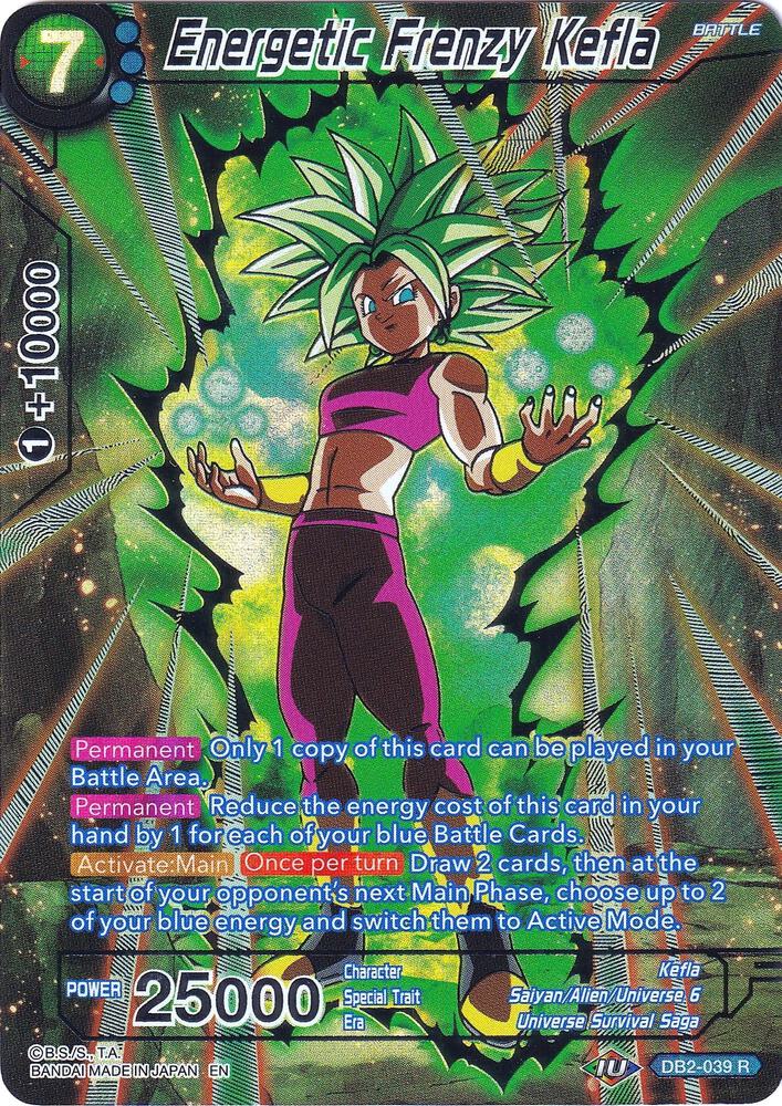 Energetic Frenzy Kefla DB2-039 card from Collector's Selection Vol. 2