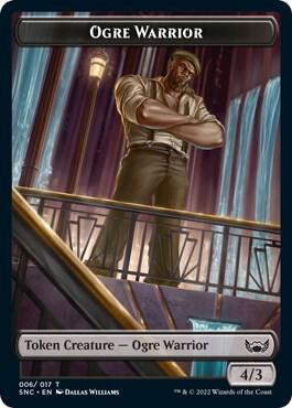 Ogre Warrior // Wizard Double-Sided Token 6 // 5 card from Streets of New Capenna