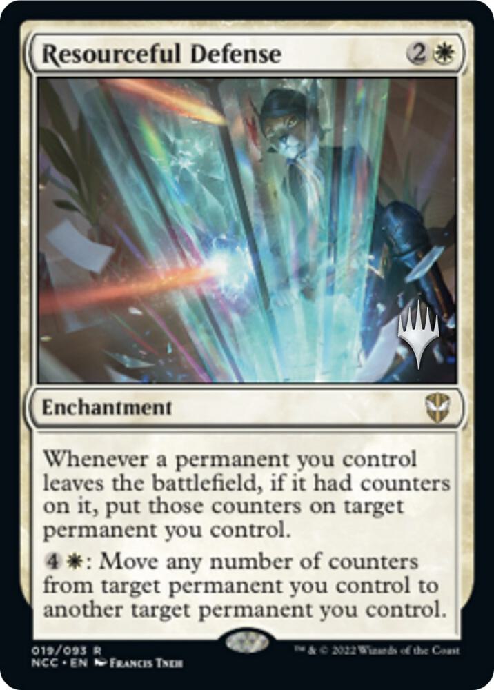 Resourceful Defense 19 card from Promo Pack: Streets of New Capenna