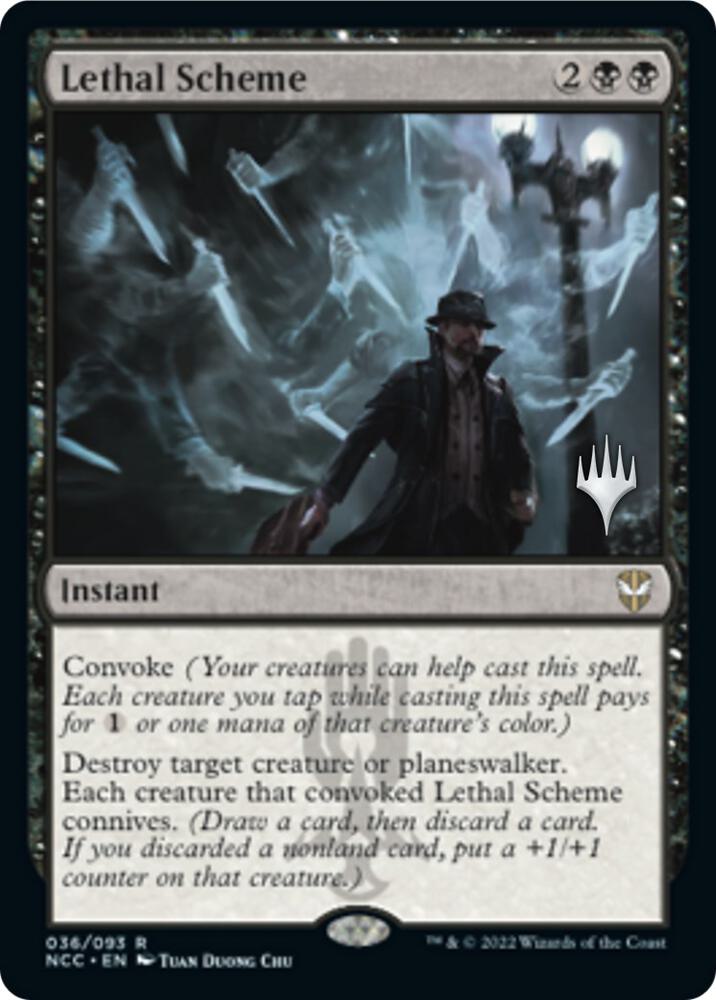 Lethal Scheme 36 card from Promo Pack: Streets of New Capenna