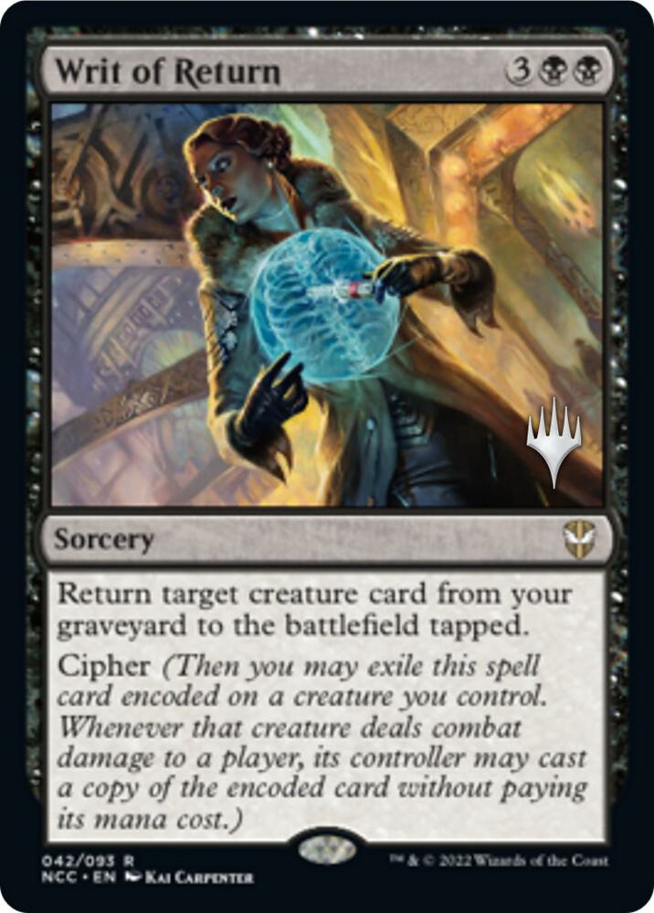 Writ of Return 42 card from Promo Pack: Streets of New Capenna