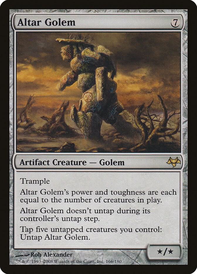 Altar Golem 166 card from Eventide