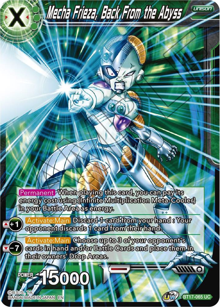 Mecha Frieza, Back From the Abyss BT17-065 card from Ultimate Squad