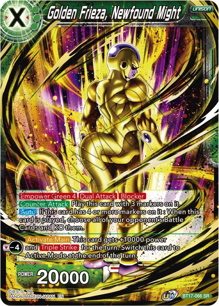 Golden Frieza, Newfound Might BT17-066 card from Ultimate Squad