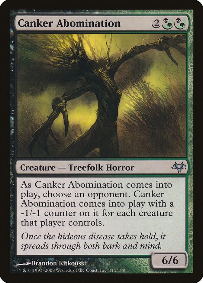 Canker Abomination 115 card from Eventide
