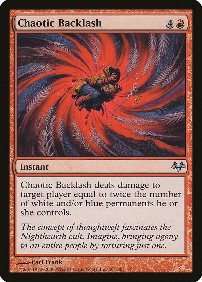 Chaotic Backlash 49 card from Eventide