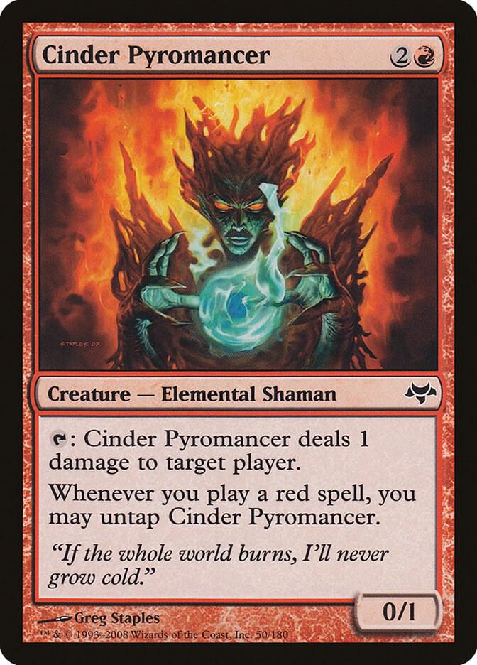 Cinder Pyromancer 50 card from Eventide