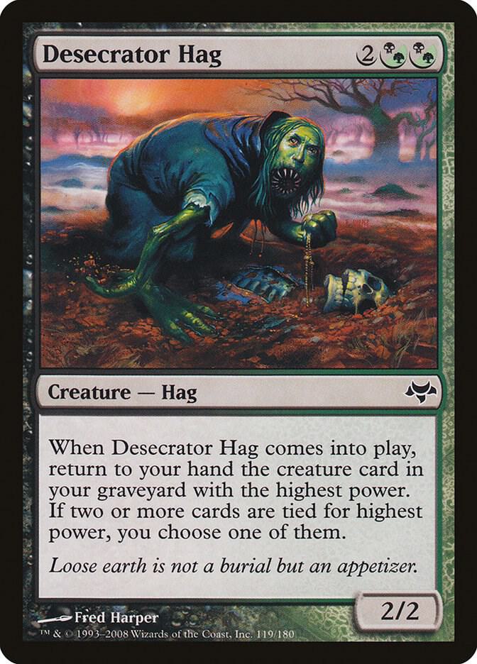 Desecrator Hag 119 card from Eventide