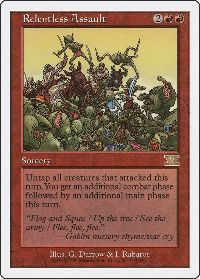 Relentless Assault 202 card from Classic Sixth Edition