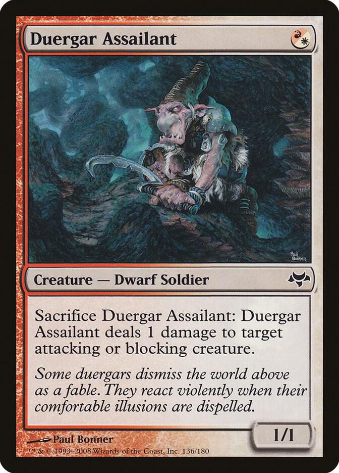 Duergar Assailant 136 card from Eventide