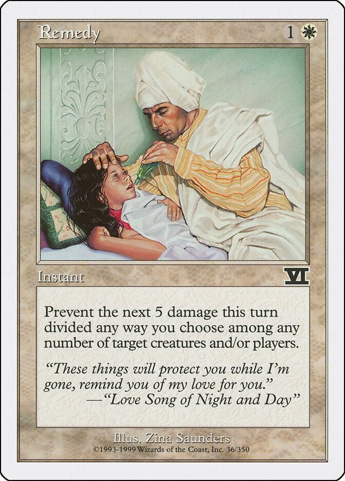 Remedy 36 card from Classic Sixth Edition