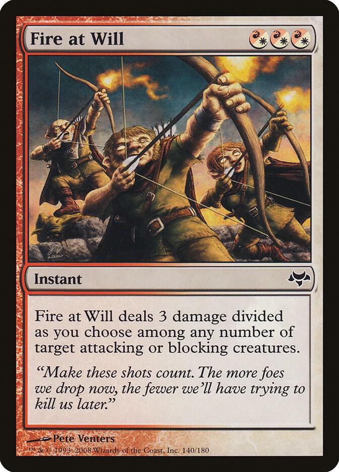 Fire at Will 140 card from Eventide