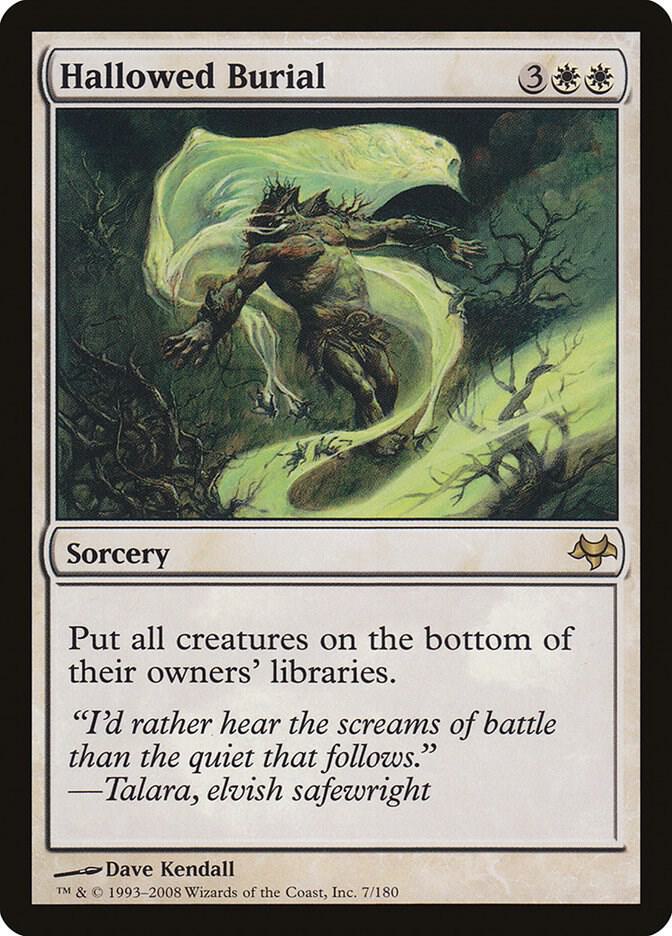 Hallowed Burial 7 card from Eventide