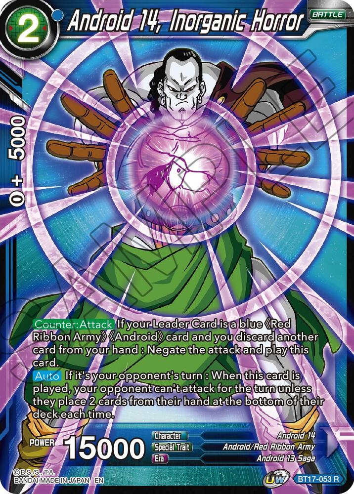 Android 14, Inorganic Horror BT17-053 card from Ultimate Squad