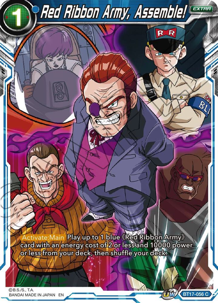 Red Ribbon Army, Assemble! BT17-056 card from Ultimate Squad