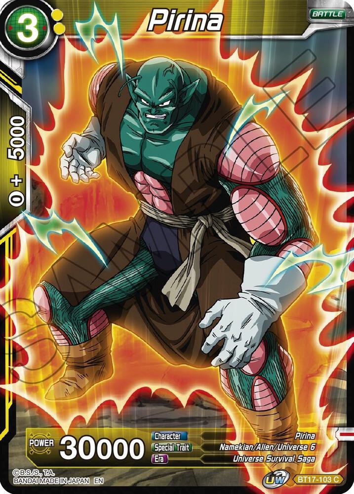 Pirina BT17-103 card from Ultimate Squad
