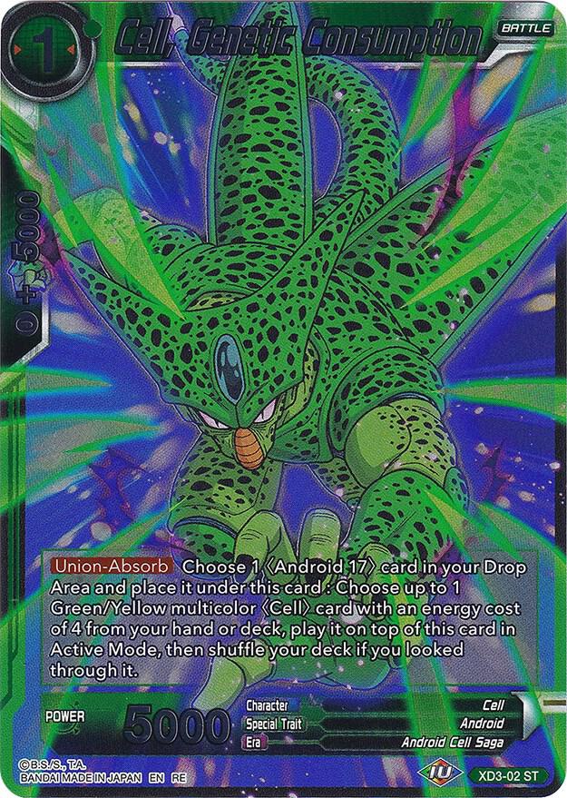 Cell, Genetic Consumption XD3-02 card from Expansion Deck Box Set 20: Ultimate Deck 2022