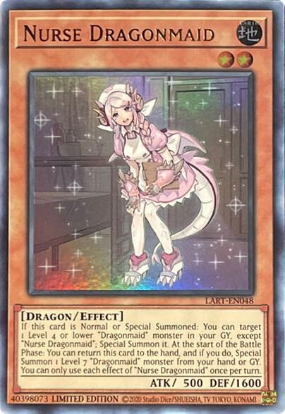 Nurse Dragonmaid LART-EN048 card from The Lost Art Promotion