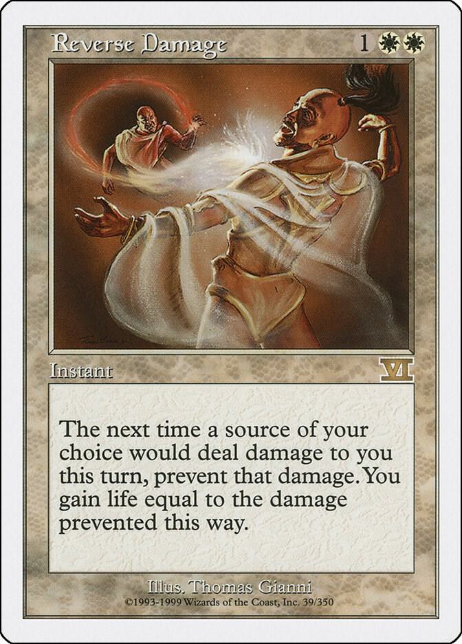 Reverse Damage 39 card from Classic Sixth Edition