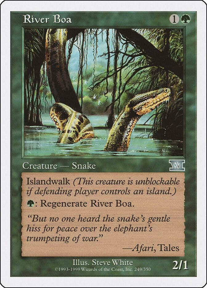 River Boa 249 card from Classic Sixth Edition