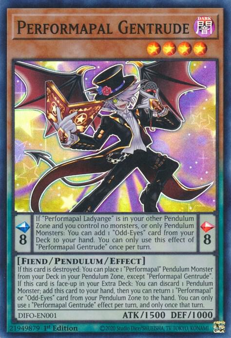 Performapal Gentrude DIFO-EN001 card from Dimension Force