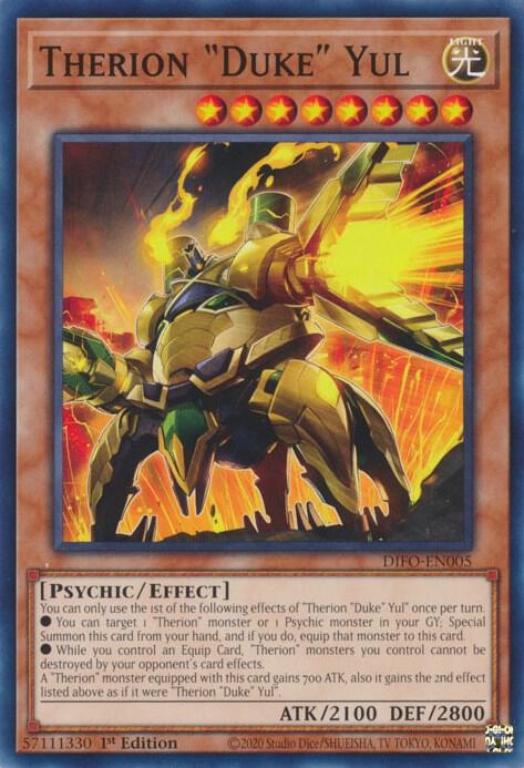 Therion "Duke" Yul DIFO-EN005 card from Dimension Force