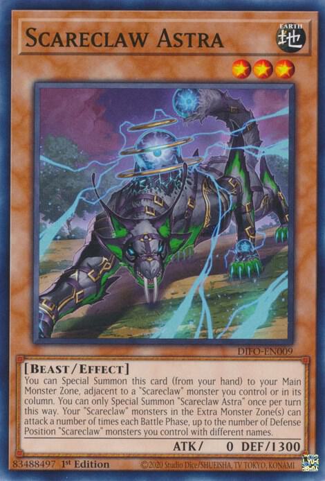 Scareclaw Astra DIFO-EN009 card from Dimension Force